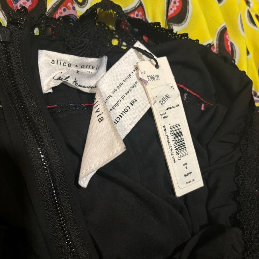 NWT Alice + Olivia  Maxi Dress $595 Sz 2 - Picture 11 of 14